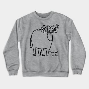 Year of the Ox Outline Crewneck Sweatshirt